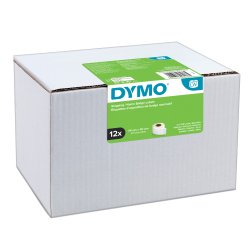 Rotolo 220 etichette LW S0722420 - 54 x 101 mm - carta - spedizione/badge - bianco - Dymo - value pack 12 pezzi