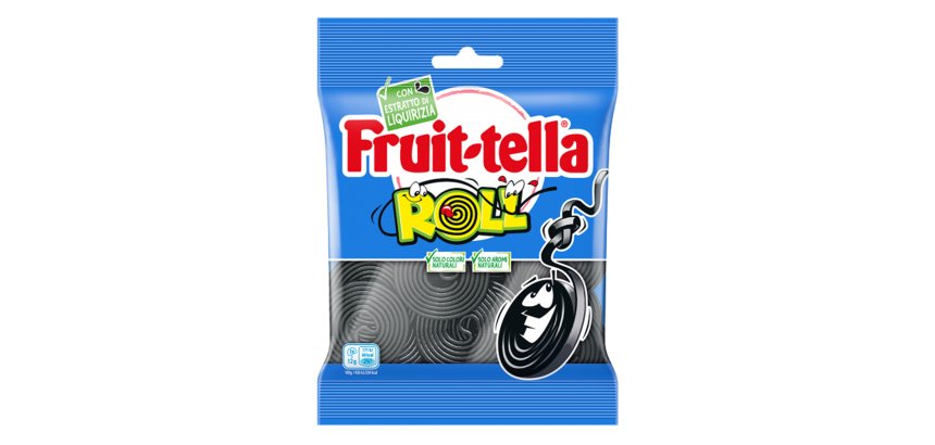 Caramella gommosa - liquirizia roll - formato pocket 90 gr - Fruit-Tella