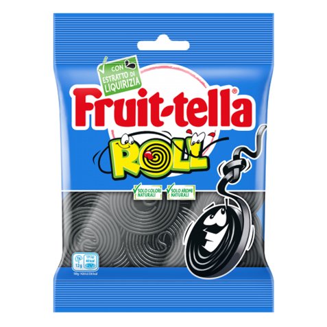 Caramella gommosa - liquirizia roll - formato pocket 90 gr - Fruit-Tella