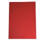 Cartella con elastico 71LD - cartoncino plast. - 70 x 100 cm - rosso - Cart. Garda