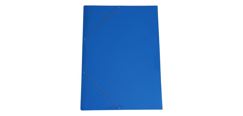 Cartella con elastico angolare - 70 x 100 cm - dorso variabile - cartoncino plastificato - blu - Cartotecnica del Garda