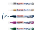 Marcatore permanente acrilico 5100 - punta tonda - da 2 a 3 mm - colori assortiti festa - Edding - conf. 5 pezzi