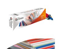 Dorsi per rilegatura - 8 mm - rosso - Titanium - conf. 50 pezzi