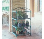 Serra Azalea - 3 ripiani - 70 x 50 x 125 cm - acciaio verniciato/PVC - verde/trasparente - Verdemax