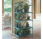 Serra Azalea - 4 ripiani - 70 x 50 x 158 cm - acciaio verniciato/PVC - verde/trasparente - Verdemax