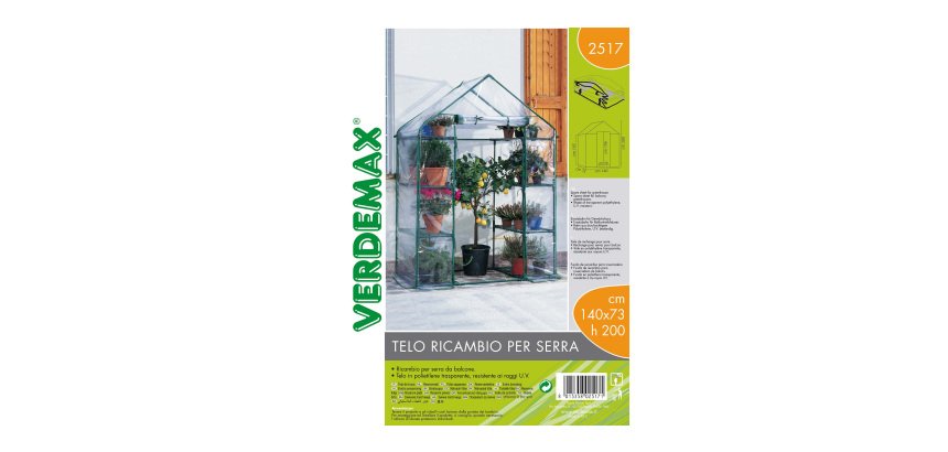 Telo di ricambio - per serra Ibicus a 8 ripiani - trasparente - Verdemax