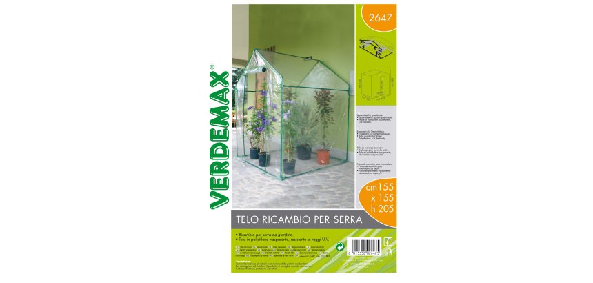 Telo di ricambio - per serra a casetta Clematis - trasparente - Verdemax