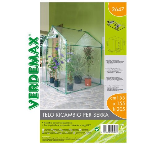 Telo di ricambio - per serra a casetta Clematis - trasparente - Verdemax