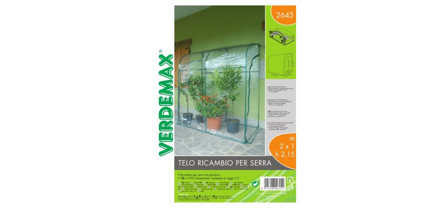 Telo di ricambio - per serra a parete Oleander - trasparente - Verdemax