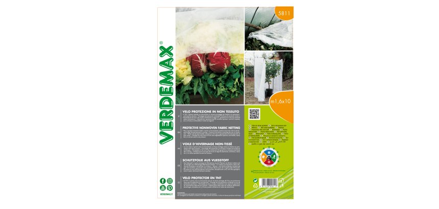 Velo di protezione - per piante - 1,6 x 10 m - 17 gr - bianco - Verdemax