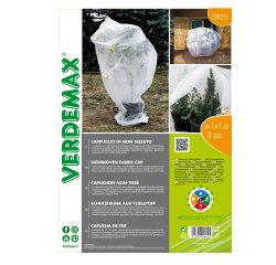 Cappuccio di protezione - per piante - 1 x 1,6 m - 17 gr - TNT - bianco - Verdemax - conf.3 pezzi