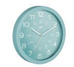 Orologio da parete Riviera Orion 820 Ri - diametro 30 cm - blu menta - Cep