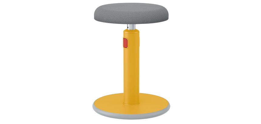 Sgabello sit-stand Ergo Cosy - giallo - Leitz