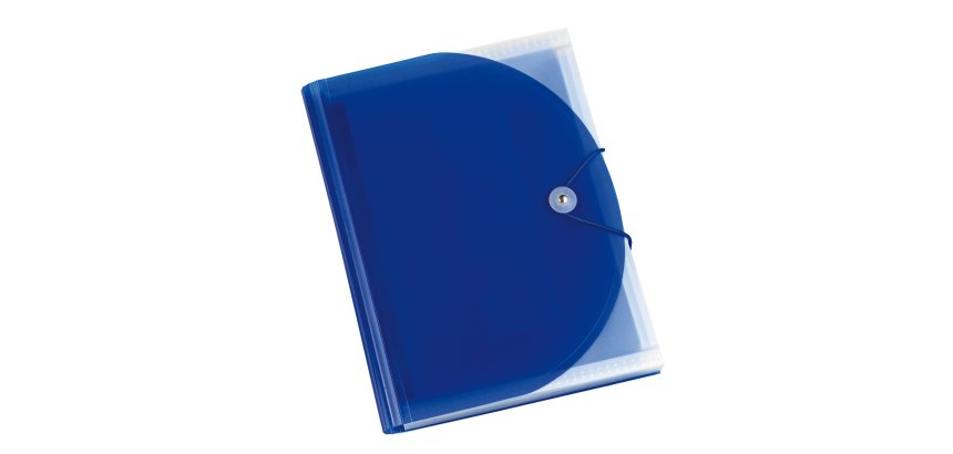 Portadocumenti a soffietto Plastidea -13 tasche - A4 - PP - blu - Iternet
