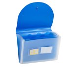 Portadocumenti a soffietto Plastidea -13 tasche - A4 - PP - blu - Iternet