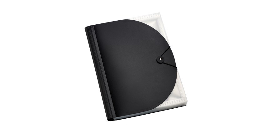 Portadocumenti a soffietto Plastidea - 13 tasche - A4 - PP - nero - Iternet