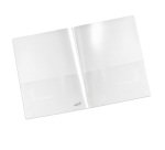 Cartella con doppia tasca Plastidea - A4 - PP - trasparente - Iternet - conf. 5 pezzi