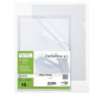 Cartellina a L Poli T Plus - 30 x 42 cm - PP - liscio pesante - Sei rota - conf.10 pezzi