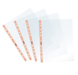 Buste forate Pastel - c/ banda - liscia -.22 x 30 cm - arancio - Favorit - conf. 25 pezzi