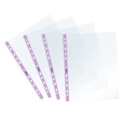 Buste forate Pastel - c/ banda - liscia - 22 x 30 cm - lilla - Favorit - conf. 25 pezzi