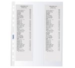 Buste forate - per 4 scontrini fiscali - 25,2 x 30,7 cm - Favorit - conf. 10 pezzi