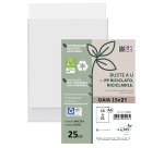 Buste a sacco Gaia - PP riciclato - 15 x 21 cm - buccia - trasparente - Sei rota - conf. 25 pezzi