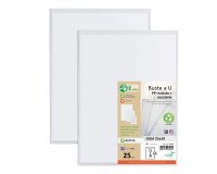 Buste a U Gaia - PP riciclato - buccia - 22 x 30 cm - Sei rota - conf. 25 pezzi