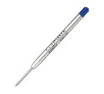 Refill sfera QuinkFlow - punta media - metallo - blu - Parker - blister 3 pezzi