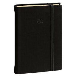 Agenda giornaliera Daily Pocket Prestige Silk 2025 - 8,5 x 13 cm - nero - Quo Vadis