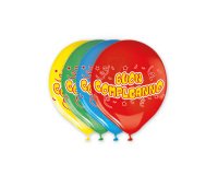 Palloncini in lattice - Ø 30 cm - Buon Compleanno - Big Party - conf. 20 pezzi