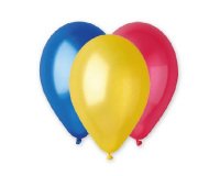 Palloncini in lattice metallizzati - Ø 26 cm - colori assortiti - Big Party - conf. 16 pezzi