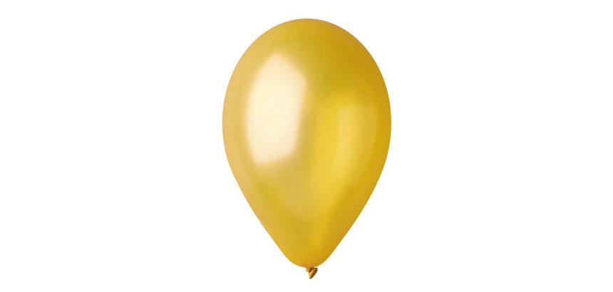 Palloncini in lattice metallizzati - Ø 26 cm - oro - Big Party - conf. 16 pezzi