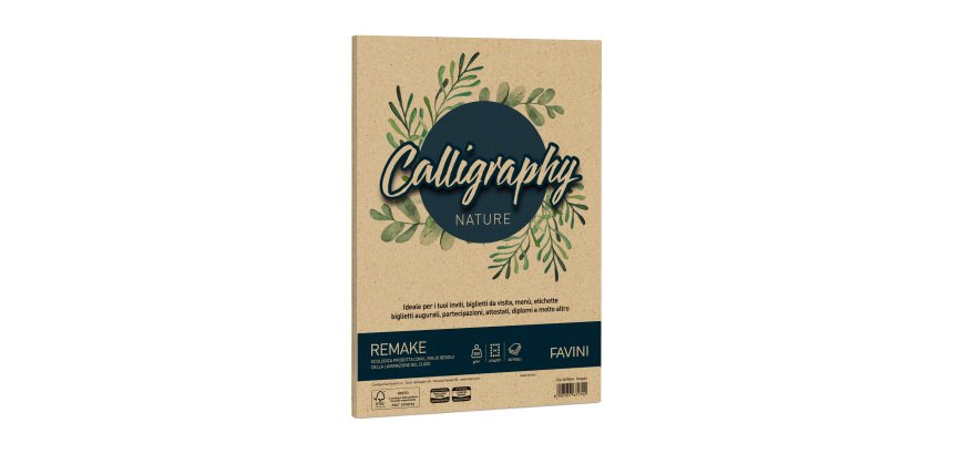 Carta Calligraphy Nature Remake - A4 - 250 gr - spiaggia - Favini - conf. 50 fogli