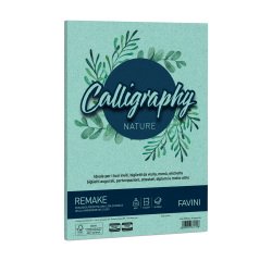 Carta Calligraphy Nature Remake - A4 - 120 gr - acquamarina - Favini - conf. 50 fogli