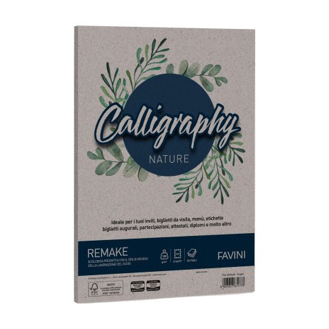 Carta Calligraphy Nature Remake - A4 - 120 gr - scoglio - Favini - conf. 50 fogli