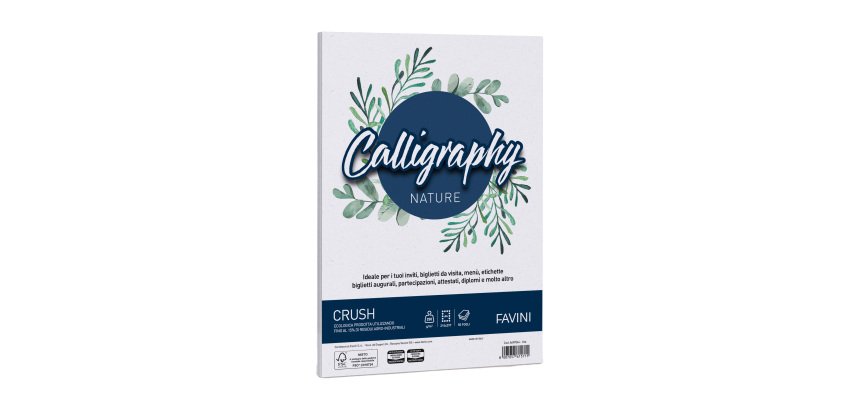 Carta Calligraphy Nature Crush - A4 - 250 gr - uva - Favini - conf. 50 fogli