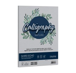 Carta Calligraphy Nature Shiro Eco - A4 - 250 gr - cenere - Favini - conf. 50 fogli