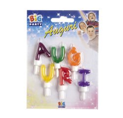 Set candeline - Auguri - colori assoriti - Big Party