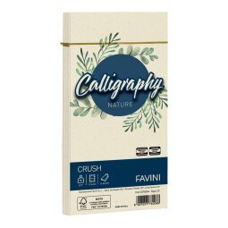 Busta Calligraphy Nature Crush - 110 x 220 mm - 90 gr - alga - Favini - conf. 25 pezzi