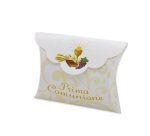 Scatolina portaconfetti - Comunione - carta - 10 x 8 x 3 cm - Big Party - conf.25 pezzi