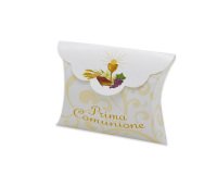 Scatolina portaconfetti - Comunione - carta - 10 x 8 x 3 cm - Big Party - conf.25 pezzi