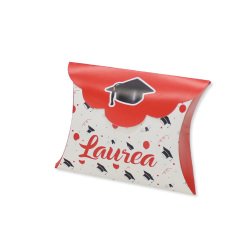 Scatolina portaconfetti - Laurea - carta - 10 x 8 x 3 cm - Big Party - conf.25 pezzi