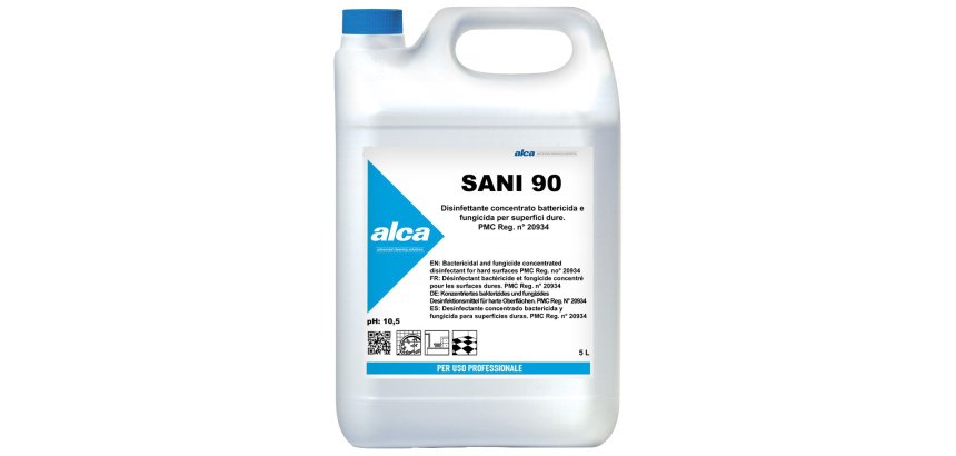 Disinfettante concentrato Sani 90 - battericida - fungicida - 5 L - Alca