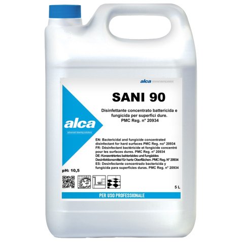 Disinfettante concentrato Sani 90 - battericida - fungicida - 5 lt - Alca