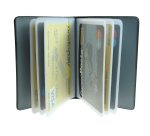 Portacard a libro - 14 scomparti - in PVC gommato 880 - Alplast - conf. 24 pezzi