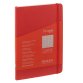 Taccuino Ecoqua Plus - con elastico - rilegatura cucita - A5 - 5 mm - 80 fogli - lampone - Fabriano