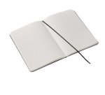 Taccuino Ecoqua Plus - con elastico - rilegatura cucita - A5 - 5 mm - 80 fogli - righe - blu scuro - Fabriano