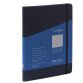 Taccuino Ecoqua Plus - con elastico - spiralato - A5 - 70 fogli - puntinato - blu scuro - Fabriano