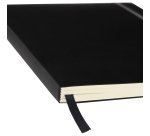Taccuino Ispira - con elastico - copertina rigida - A5 - 96 fogli - righe - nero - Fabriano