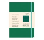 Taccuino Ispira - con elastico - copertina flessibile - A5 - 96 fogli - puntinato - verde - Fabriano